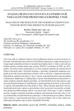 Analiza rezultata sustava za otkrivanje nekvalitetnih proizvoda Europske unije